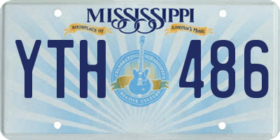 MS license plate YTH486