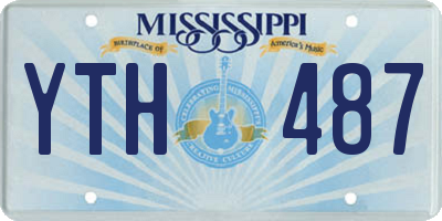 MS license plate YTH487