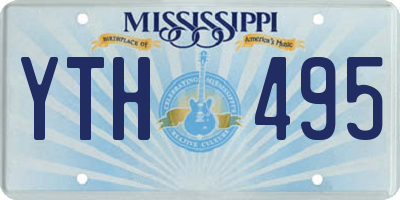 MS license plate YTH495
