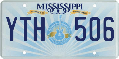 MS license plate YTH506