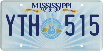 MS license plate YTH515