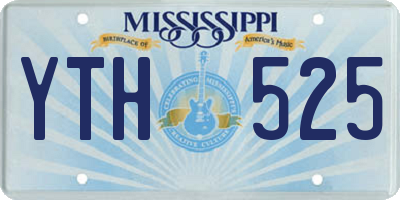 MS license plate YTH525