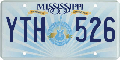 MS license plate YTH526