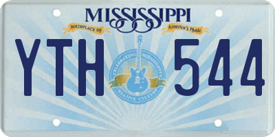 MS license plate YTH544