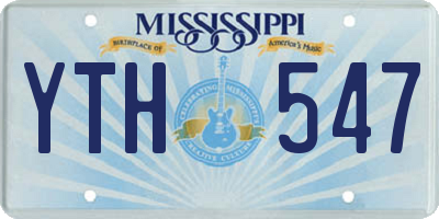 MS license plate YTH547