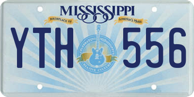 MS license plate YTH556