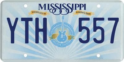 MS license plate YTH557