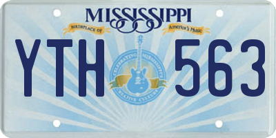 MS license plate YTH563