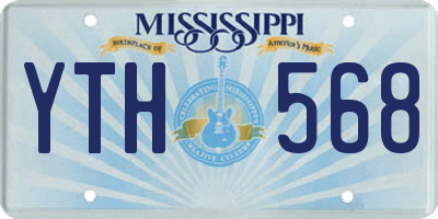 MS license plate YTH568