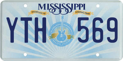 MS license plate YTH569