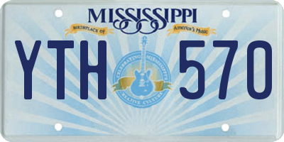 MS license plate YTH570