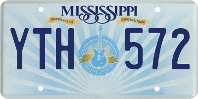 MS license plate YTH572