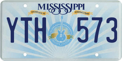 MS license plate YTH573