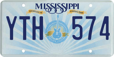 MS license plate YTH574