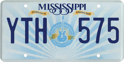 MS license plate YTH575