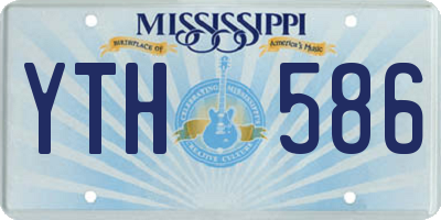MS license plate YTH586