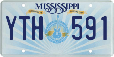 MS license plate YTH591