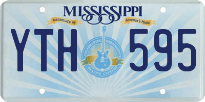 MS license plate YTH595