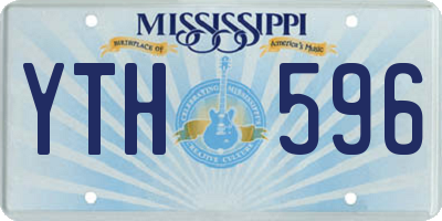 MS license plate YTH596