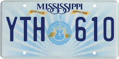 MS license plate YTH610