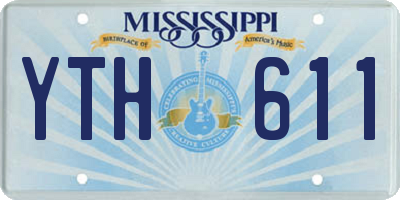 MS license plate YTH611
