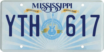 MS license plate YTH617