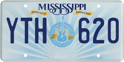 MS license plate YTH620