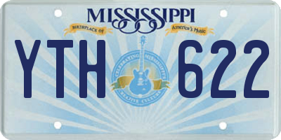 MS license plate YTH622