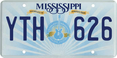 MS license plate YTH626