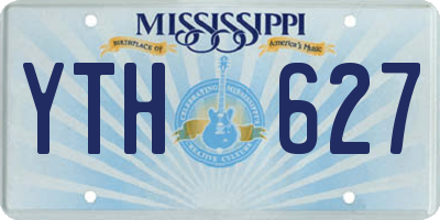 MS license plate YTH627