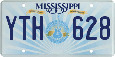 MS license plate YTH628