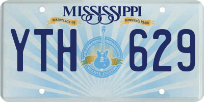 MS license plate YTH629