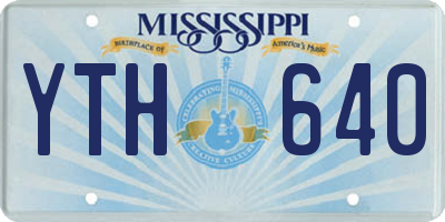 MS license plate YTH640
