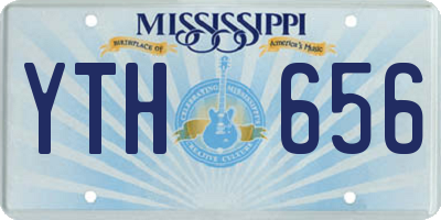 MS license plate YTH656
