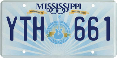 MS license plate YTH661