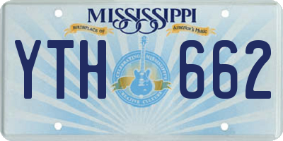 MS license plate YTH662