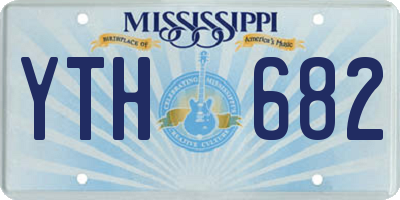 MS license plate YTH682