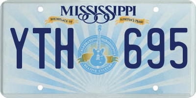 MS license plate YTH695