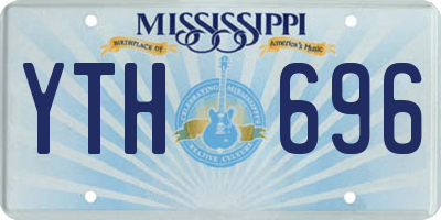 MS license plate YTH696