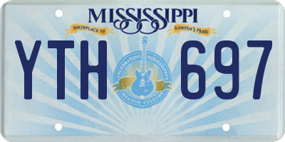 MS license plate YTH697