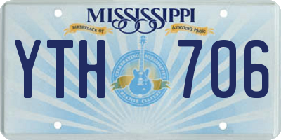 MS license plate YTH706