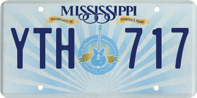 MS license plate YTH717