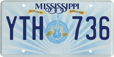 MS license plate YTH736