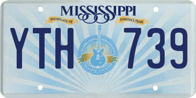 MS license plate YTH739