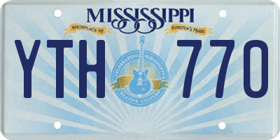 MS license plate YTH770