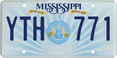 MS license plate YTH771