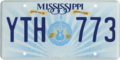 MS license plate YTH773