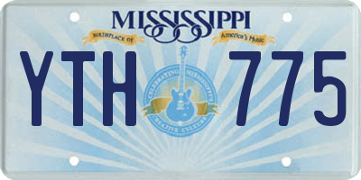 MS license plate YTH775