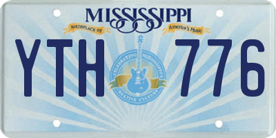 MS license plate YTH776