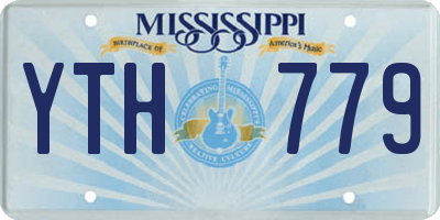 MS license plate YTH779